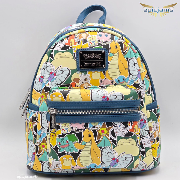 Loungefly Pokemon Sticker Collage Mini Backpack